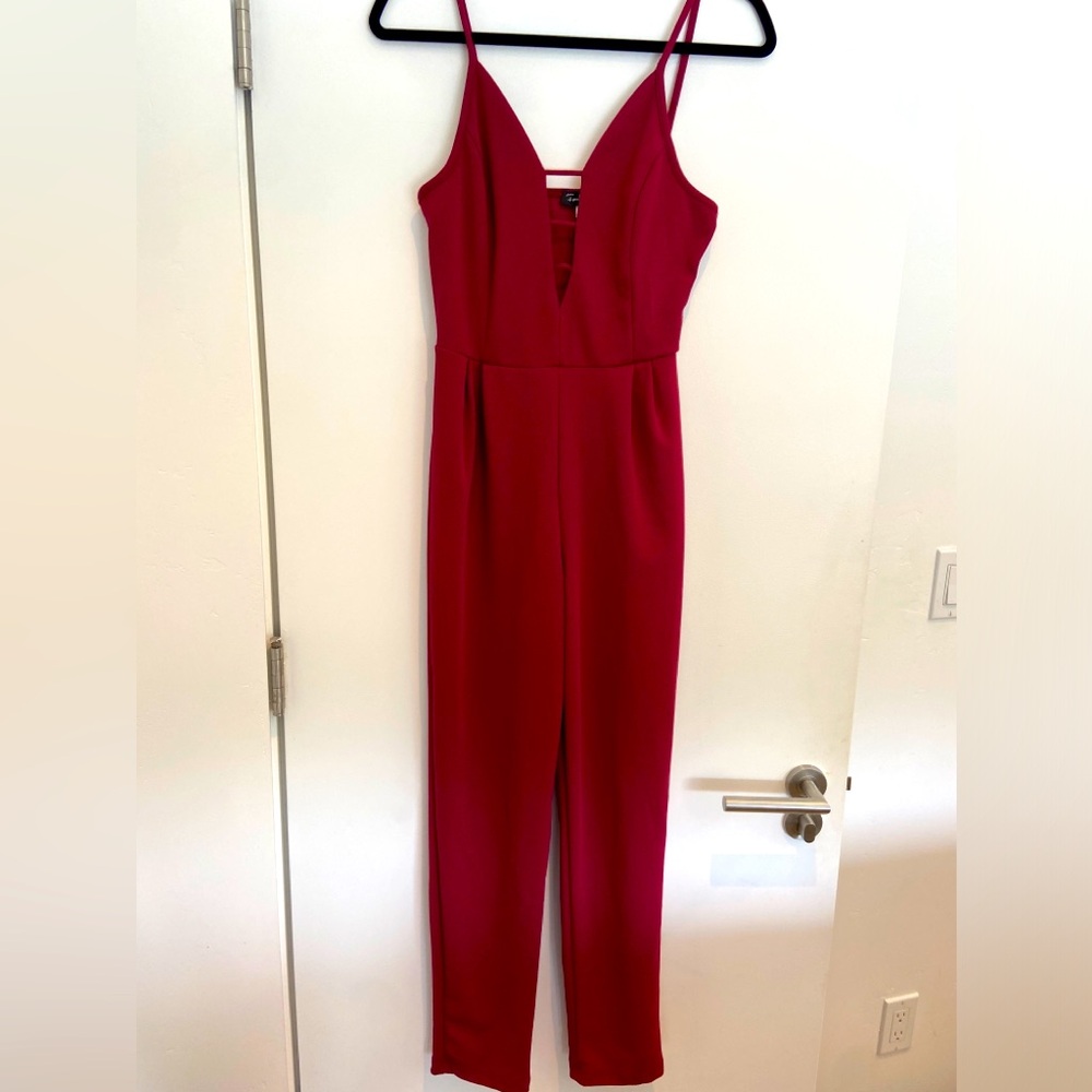 Red jumpsuit